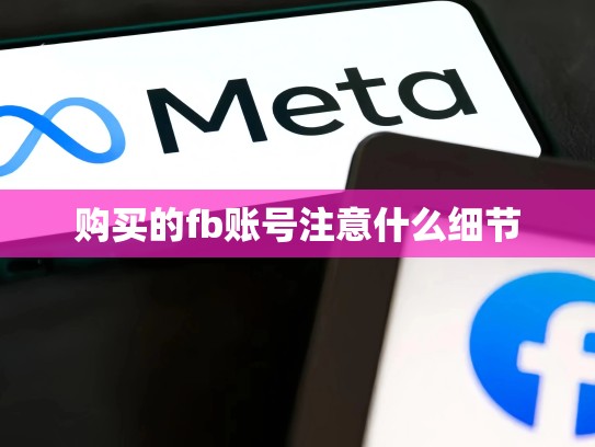 购买的fb账号注意什么细节